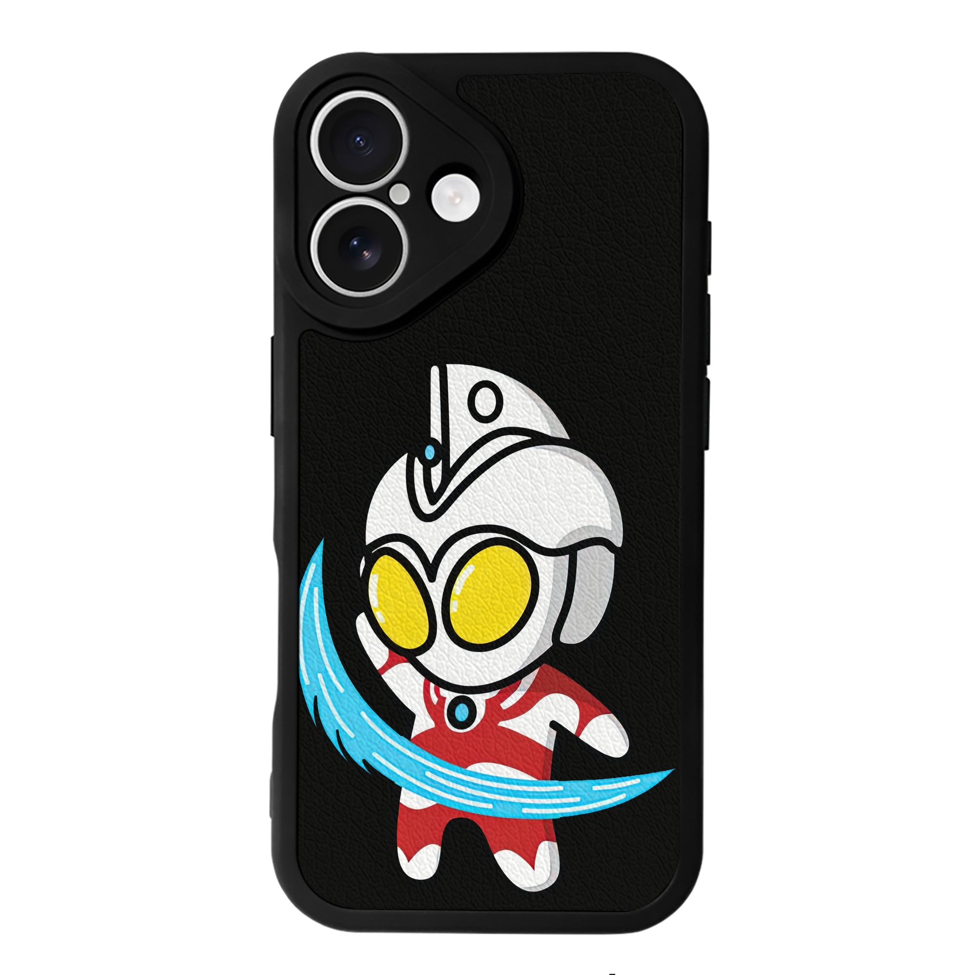 （画像用） ウルトラマン Ultraman 【iPhone 16シリーズ対応】シリコンスマホケース（レザー調） 材質：シリコン